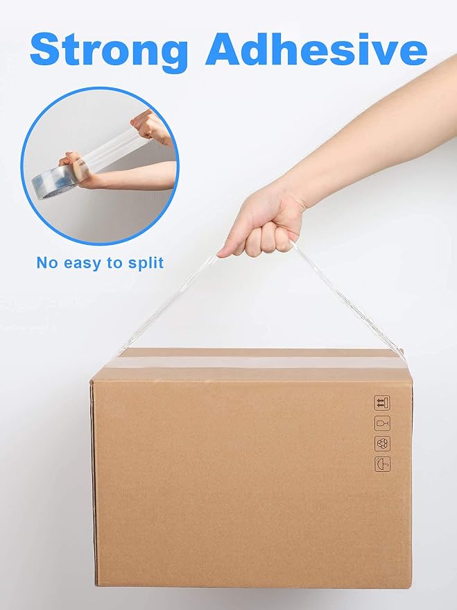 JARLINK 2 Dispenser Guns with 2 Rolls Tape Bundle with Clear Packing Tape (18 Rolls) for Shipping Packaging Moving Sealing