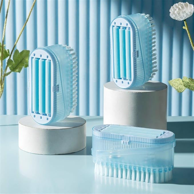 Soap Holder Soap Lathering Box with Roller Laundry Brush No Hand Scrub Multi Functional Drainer Organiser for Bathroom & Kitchen