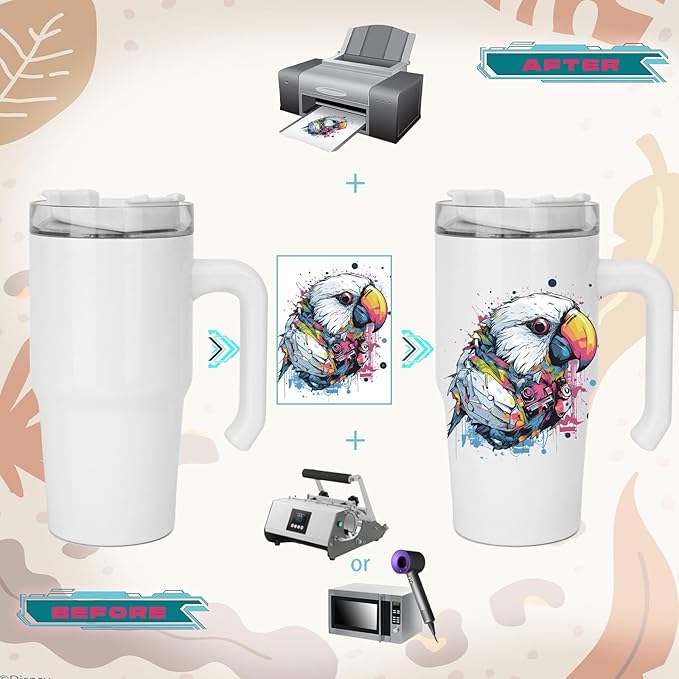 20 oz Sublimation Tumbler with Handle 25pcs, Keep Cold 24 Hours Stainless Steel Tumbler with Lid and Straw &Brush Double Wall Vacuum Reusable Sports Water Bottle with Handle Travel Coffee Mug
