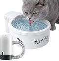 Always Full® 7" Self-Refilling Cat Water Bowl & Bottle Pump Bundle | Self-refilling filtered water with app-enabled hydration monitoring; easily upgradeable to the Always Full® Wall Unit.