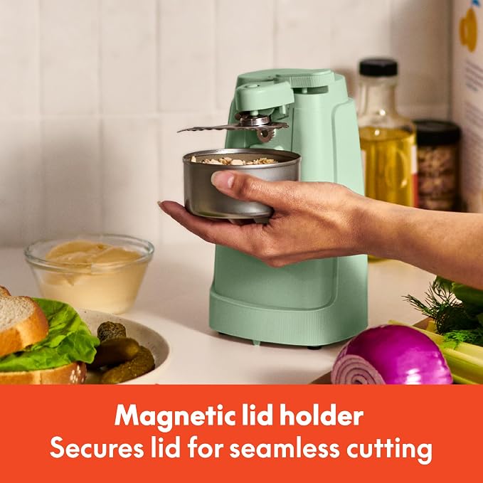Electric Can Opener, Automatic One-Touch, Seaglass