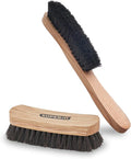 Superio Hat Brush and Shoe Brush Set, 100% Soft Horsehair Bristles, Wooden Handle with Comfort Grip, Dust and Lint Remover, Shoe Buff Brush, Boots & Other Leather Care (Set of 2)