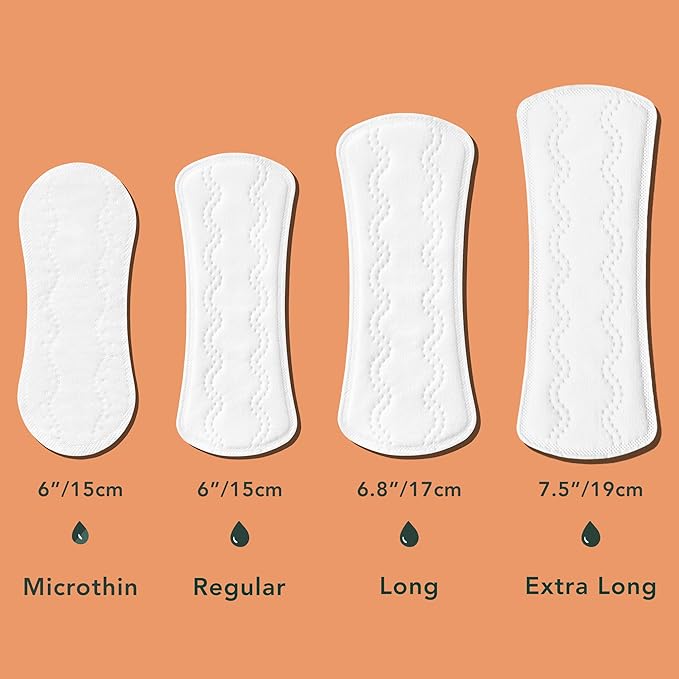 Rael Feminine Care, Period Essential for Women - Organic Cotton Cover Regular & Overnight Pads for Women, Regular Panty Liners and Feminine Wipes