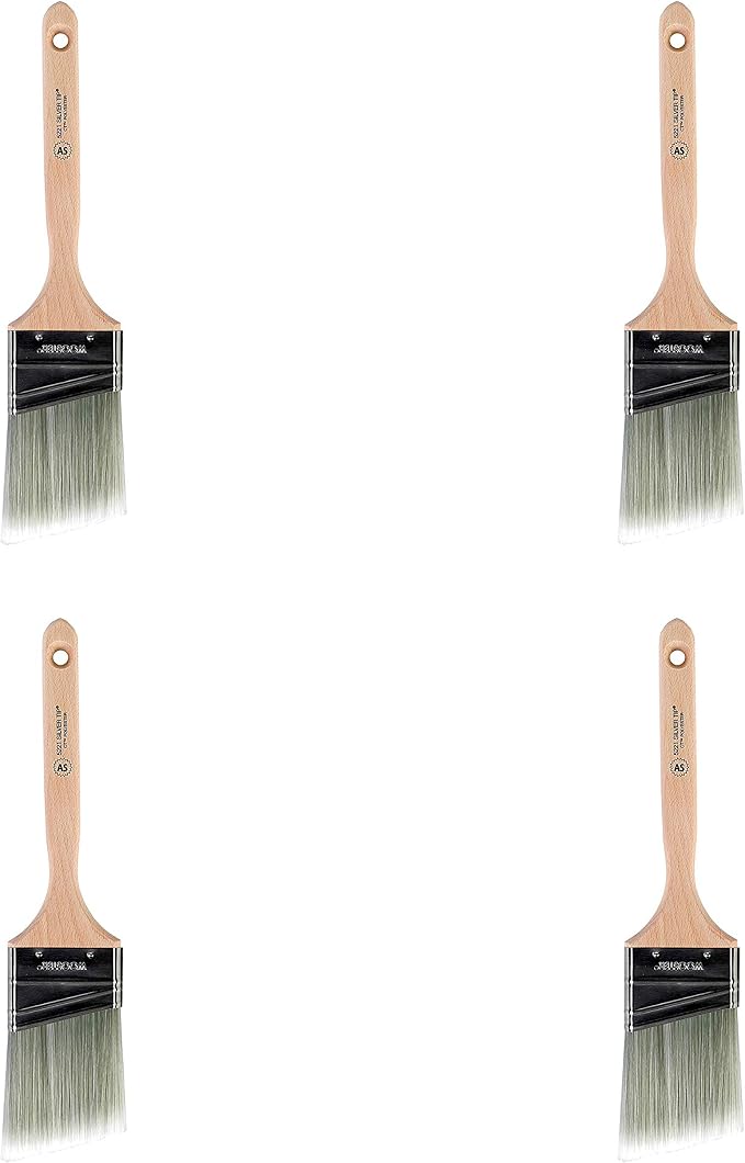 Wooster Brush 5221-2-1/2 Silver Tip Angle Sash Paintbrush, 2-1/2-Inch (Pack of 4)