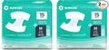 SUNKISS TrustPlus Adult Diapers with Maximum Absorbency, Unisex Disposable Incontinence Briefs with Tabs for Men and Women, Odor Control, Medium, Previously S/M, 15 Count (Pack of 2)