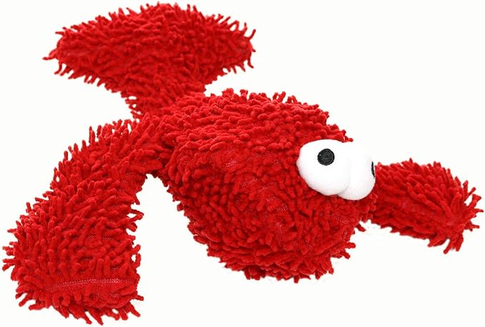 MIGHTY® 2 Pack Microfiber Medium Lobster Dog Toys | Ultra Durable Plush Toy with Multiple Layers & Reinforced Seams , Washable and Floats , Mighty® Construction