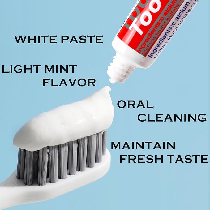 300 Tubes Bulk Travel Size Toothpaste,Extra Small 0.35 oz Small Toothpaste Travel Size Bulk 0.8x3.5 inches Peppermint Mini Disposable Toothpaste for Hotel,Guests,Homeless,Charity