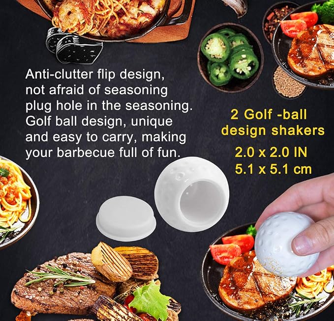 POLIGO 7PCS Golf-Club Style BBQ Tool Set Grilling Tools with Rubber Handle - Stainless Steel Grill Accessories for Outdoor Grill Set Premium Grill Utensils Set Fathers Day Birthday Gifts for Men Green