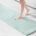 Madison Park Signature Marshmallow Bathroom Rug Non Slip, Luxrurious Plush Bath Mat, Absorbent, Quick Dry, Spa Design Bath Room Décor, 24x72, Seafoam