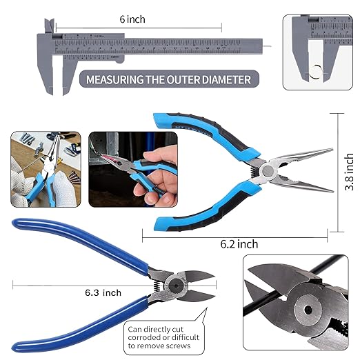 165Pcs 3D Printing Accessory Tools with Tool Box for 3D Printer Modeler Basic Tools Diverse 3D Print Nozzle Cleaning Kit Mini Rotary Tool for Remove/Trim and Finish 3D Print