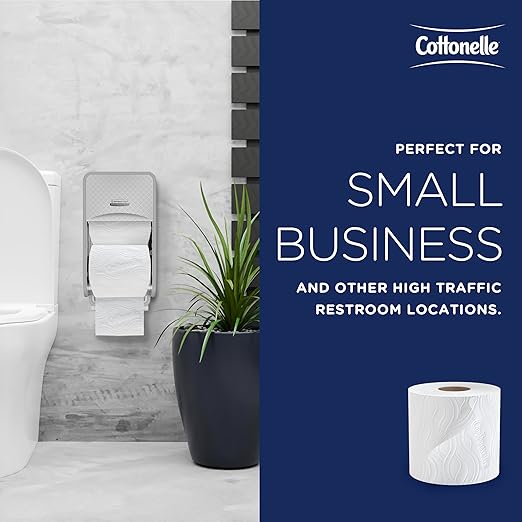 Cottonelle® Professional CleanCare Standard Roll Bulk Toilet Paper (58696), 2-Ply, White, Individually Wrapped (400 Sheets/Roll, 40 Rolls/Case, 16,000 Sheets/Case)