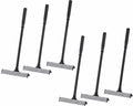 Matthew Cleaning All Purpose Window Squeegee Window Cleaner Tool,Car Squeegee Windshield Cleaning Sponge and Rubber Squeegee,2-in-1 Window Cleaner Sponge(8'') and Soft Rubber with Pole 20’’(6Pack)