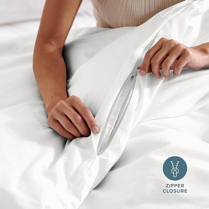 Bare Home Bedding Duvet Cover Extra Long Size - Premium 1800 Super Soft Collection - Lightweight, Cooling Duvet Cover - Soft Breathable Bedding (Twin/Twin XL, Cream)