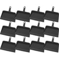 Genuine Joe GJO02406 Heavy-Duty Black Plastic Dust Pan, 12-inch (Pack of 12)