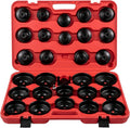 VEVOR Oil Filter Socket Set, 30 Pcs, Steel, Black, 3-Jam Wrench