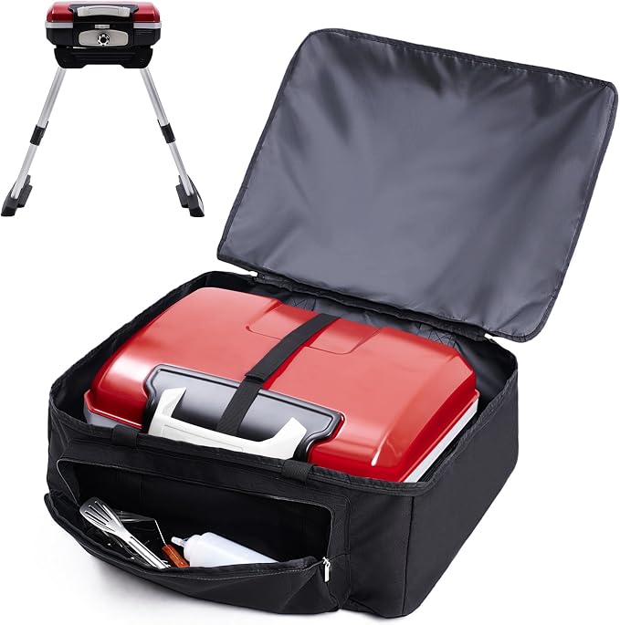 Carry Bag for Cuisinart CGG-180 Portable Grill with VersaStand, Case Only | Tear Resistant, Velcro Reinforcement, Thickened Handles, Accessories for Cuisinart Gas Grill Storage, BBQ Camping, Travel
