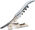 Pulltap's Genuine Classic 500 Waiter's Corkscrew – Double-Hinged Wine Key with Hinged Foil Cutter – Patented Design – Made in Spain – Chrome (Cromado)