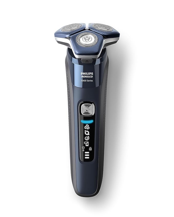 Philips Norelco Shaver 7800, Rechargeable Wet & Dry Electric Shaver with SenseIQ Technology, Quick Clean Pod, Charging Stand, Travel Case and Pop-up Trimmer, S7885/85