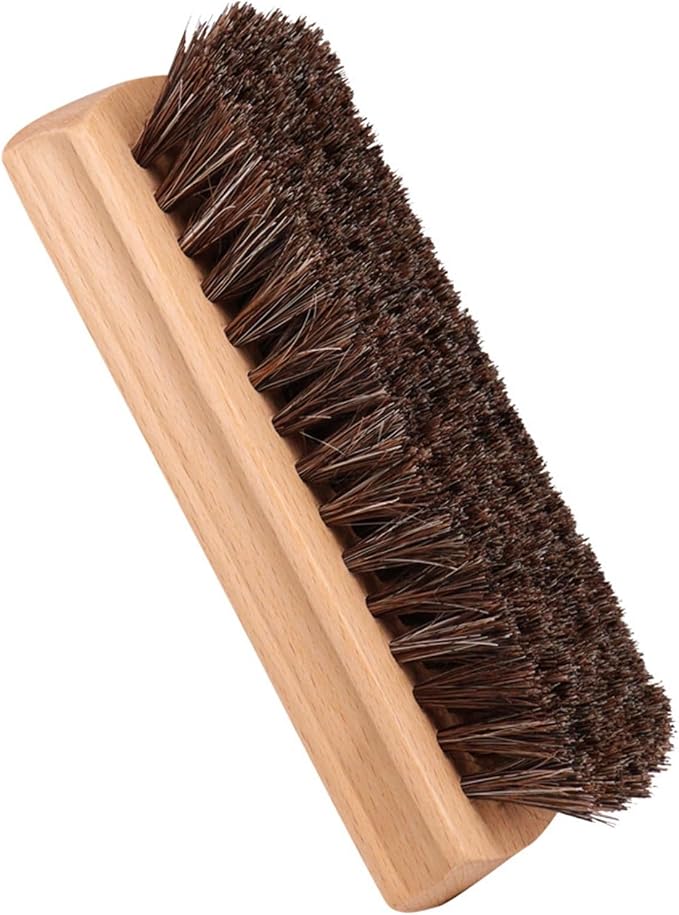 Horsehair Brush Shoe Polishing Polish Clean Soft Hair