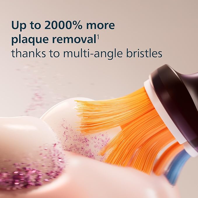 Philips Sonicare A3 All-in-One - Genuine Replacement Electric Toothbrush Heads,Black One Year Supply,HX9094/95,(Pack of 8)