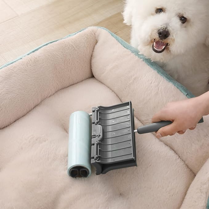 Fedicelly Lint Rollers Pet Hair Extra Sticky Furniture,Cat Dog Hair Remover Laundry Clothes Carpet, 6.3 inches Wider with 640 Sheets Large Lint Remover Brush for Couch