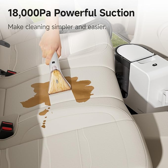 uwant Portable Carpet Cleaner with 18Kpa Powerful Suction | Low Noise Carpet Cleaner Machine for Pets, Portable Upholstery Cleaner Machine with Cleaning Tools for Cars Sofa Couch