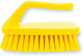 SPARTA Scrub Brush with Iron Shaped Handle and Stiff Bristles, Heavy Duty Scrubber Brush for Kitchen, Bathroom, Shower, Tile, Sink, Carpet and Bakepans, Polypropylene, 6 Inches, Yellow, (Pack of 6)