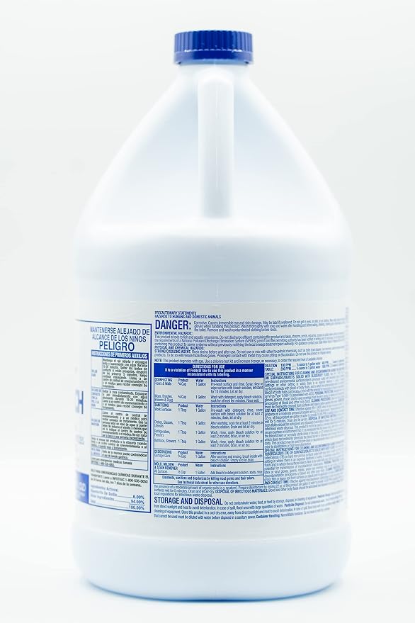 Arocep AR110001 Germicidal Ultra Bleach, 128 Fluid Ounce, 6/Carton, Clear