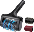 Electric Grill Brush for Outdoor Grill,2600mAh Rechargeable Electric Grill Cleaner with 2-Speed(Max 1000RPM)，2 Replacement Heads and LED Light for Outdoor/Camping BBQ Grates Cleaning Tool (Black)