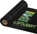 Pterying 6.5x300ft Weed Barrier Fabric, 3oz Heavy Duty for Garden Driveway | Outdoor Ground Cover for Yard, Woven Polypropylene, Blocks Weeds, for Gardens, Driveways, Under Gravel & Mulch