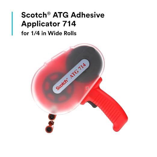 3M 714 1/4" ATG Adhesive Applicator: For 1/4" ATG tape (Red)