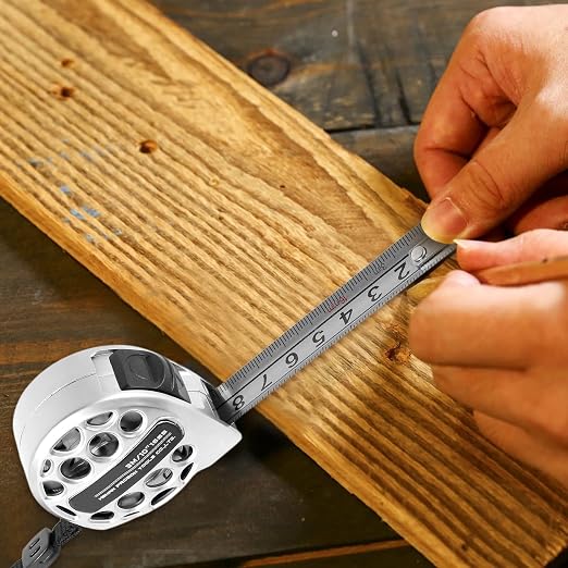 Tape Measure 10ft, Stainless Steel Tape Measure, Waterproof & Rustproof Measuring Tape with Hollow Design for Construction,Renovation, Carpentry