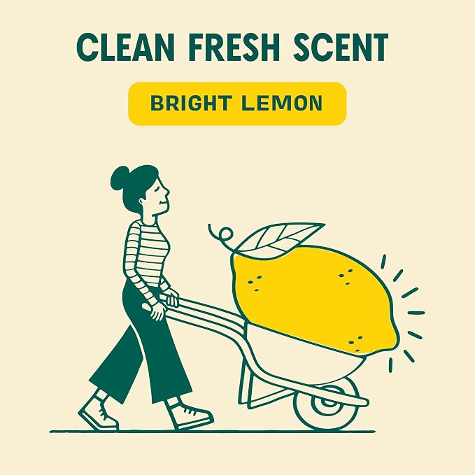 Aunt Fannie's Natural Cleaning Vinegar Wipes, Multipurpose Surface Cleaner, Bright Lemon Scent, 35 Count (Pack of 6)