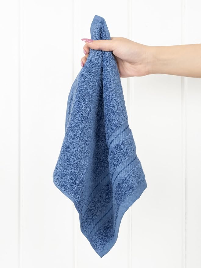 American Soft Linen 100% Cotton Luxury Turkish Towels, 4 PC Washcloth Set | Soft Absorbent Quick Dry OEKO Tex Standard 100 Certificated Durable Machine Washable Breathable Premium Hotel Quality