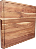 GlowSol Extra Large Acacia Wood Cutting Boards for Kitchen, 24 x 18 Inch | 1.2" Thick Wooden Butcher Block Cutting Board, Juice Groove, Reversible, for Meat Veggies
