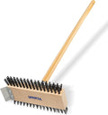 SPARTA 4002600 Stainless Steel Grill Brush, Grill Scraper With Long Handle For Commercial Cleaning, Kitchens, Restaurants, Bathrooms, 30 Inches, Brown, (Pack of 6)