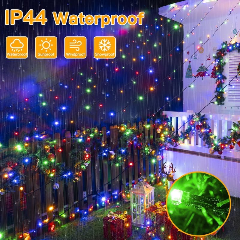 Ollny 210FT 640LED Color Changing Christmas Lights with Remote, 11 Modes