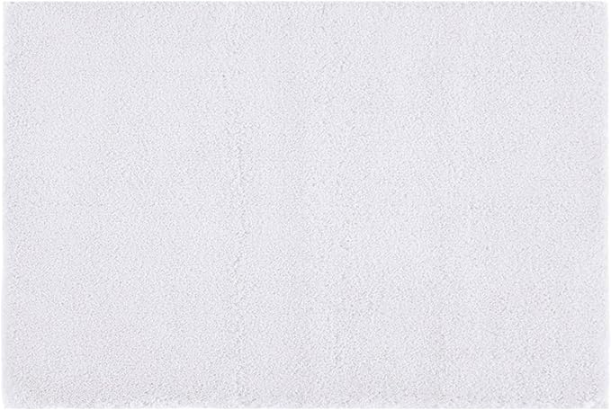 Madison Park Signature Marshmallow Bathroom Rug Non Slip, Luxrurious Plush Bath Mat, Absorbent, Quick Dry, Spa Design Bath Room Décor, 20x30, White