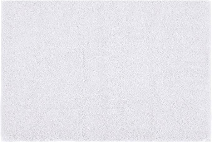 Madison Park Signature Marshmallow Bathroom Rug Non Slip, Luxrurious Plush Bath Mat, Absorbent, Quick Dry, Spa Design Bath Room Décor, 24x40, White
