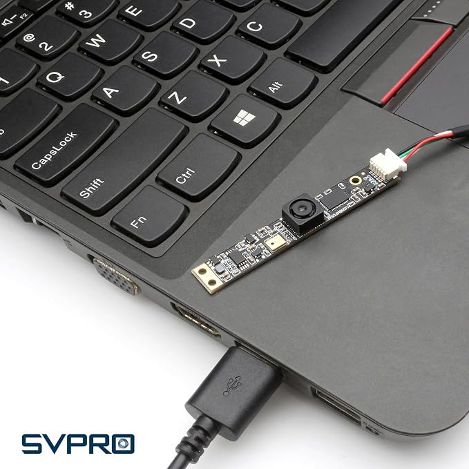 SVPRO 8MP USB Lightburn Camera Module with Microphone, 105°(H) UVC Webcam | 4K USB Camera Module Fixed Focus Wide Angle Laser Engraver Cam for Computer, Raspberry Pi