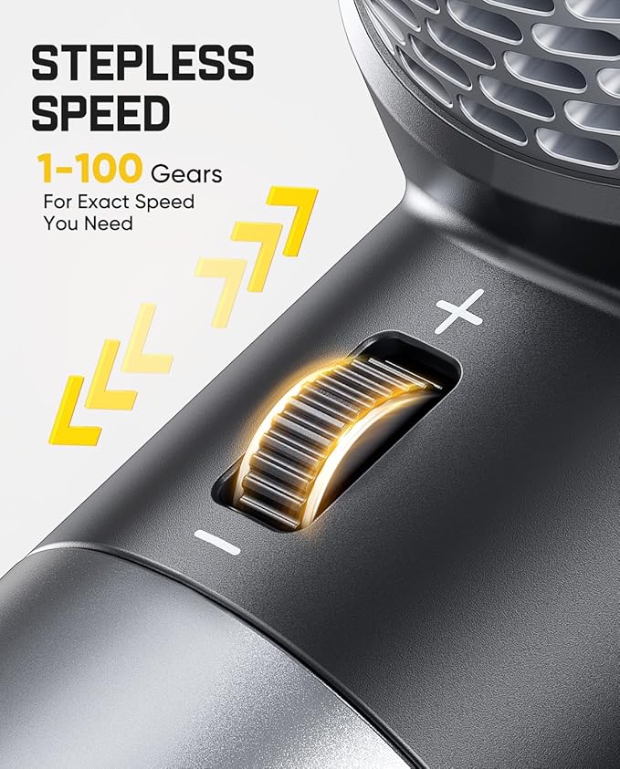 Fanttik Gust B11 Mix 110000RPM Compressed Air Duster, 2-in-1 Electric Air Duster & Portable Fan, 100 Stepless Gears, One-Tap Booster, Rechargeable Dust Blower for PC, Electronics, Outdoor Cooling