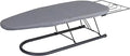 Household Essentials Tabletop Ironing Board, Durable Board with Iron Rest, Includes Door Hang, Perfect for Dorms and Small Spaces, Black with Grey Cover