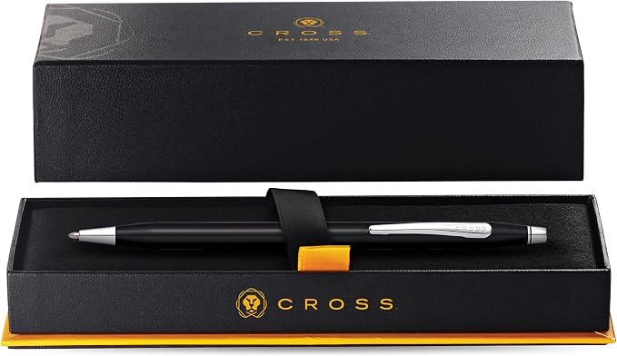 Cross Classic Century Refillable Ballpoint Pen (Black PVD and Chrome, Ballpoint)