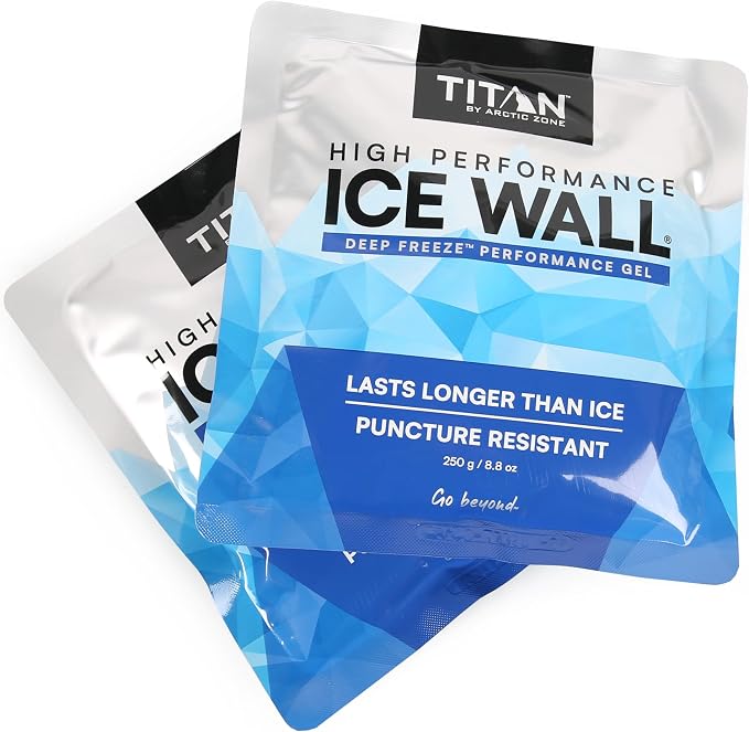 Titan High Performance Fridge Cold Expandable Insulated Lunch Box - Blue | Durable, insulated lunch bag with leak proof, easy clean lining, keeps food fridge cold up to 6 hours, for adults and kids