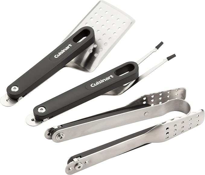 Cuisinart CGS-1000 4-Piece Folding Grill Tool Set