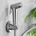 Handheld Bidet Sprayer for Toilet, Muslim Shower Bidet Attachment for Toilet, Cloth Diaper Toilet Sprayer, Jet Spray for Toilet with Bidet Hose for Feminine Wash (Chrome)