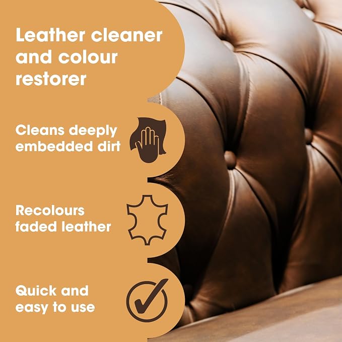 Furniture Clinic Leather Easy Restoration Kit | with Leather Recoloring Balm, Cleaner, Sponge, and Cloth | Leather Repair Kit for Scratched and Faded Furniture (Pine Green)