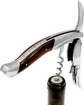 Legnoart Amarone Stainless Steel Sommelier Corkscrew with Dark Pakkawood Handle