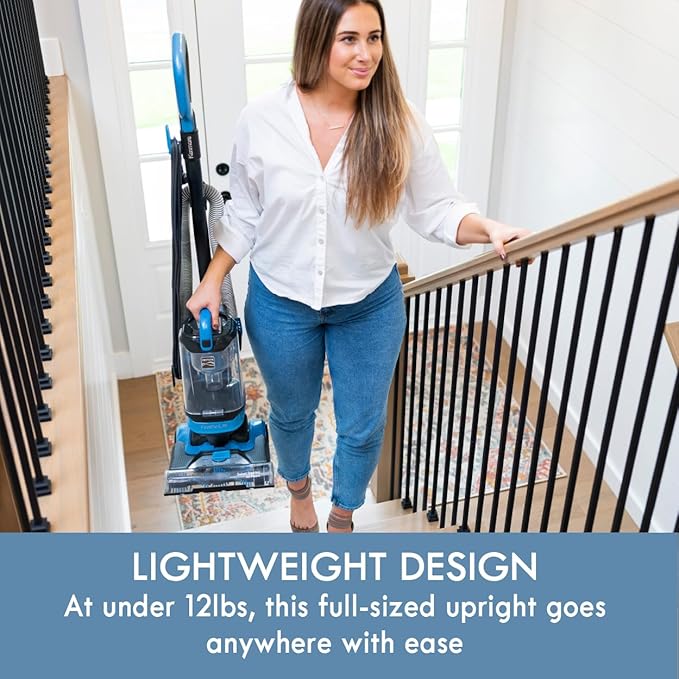 Kenmore DU1040 Bagless Upright Vacuum Lightweight Carpet Cleaner with 4 Height Adjustment, Pet HandiMate Tool and 2 Cleaning Tools for Carpet, Hard Floor and Dog Hair