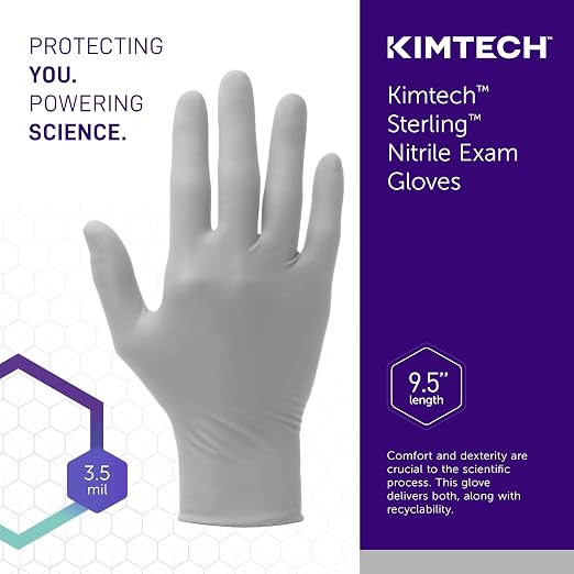 Kimtech™ Sterling™ Nitrile Exam Gloves (50709), 3.5 Mil, Ambidextrous, 9.5", XL (170 Gloves/Box)